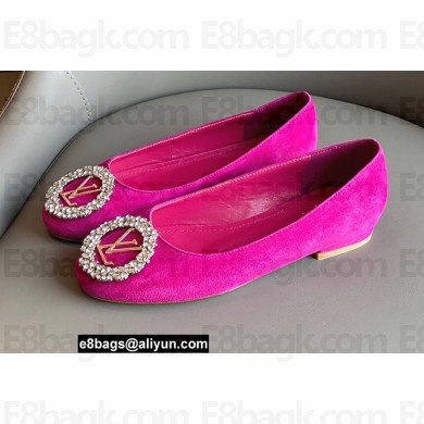 Louis Vuitton LV Circle Madeleine Ballerinas Suede Framboise Pink