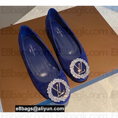 Louis Vuitton LV Circle Madeleine Ballerinas Suede Blue