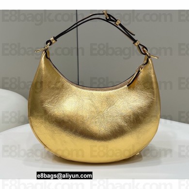 Fendi leather Fendigraphy Small Hobo Bag Gold 2022