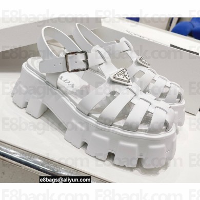 Prada Foam Rubber Sandals White 2022