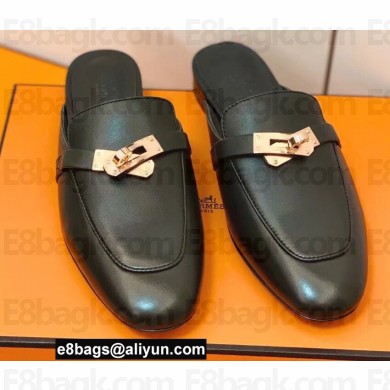 Hermes Kelly Buckle Oz Mules 09