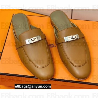 Hermes Kelly Buckle Oz Mules 14