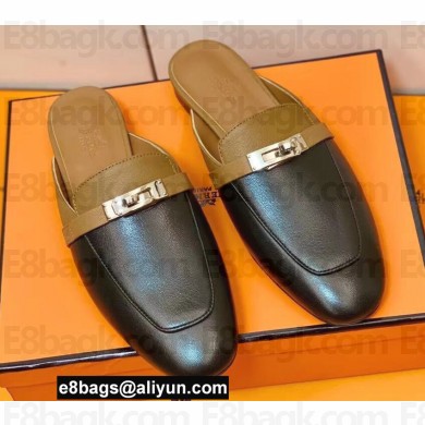 Hermes Kelly Buckle Oz Mules 22
