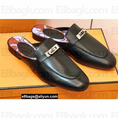 Hermes Kelly Buckle Oz Mules 03