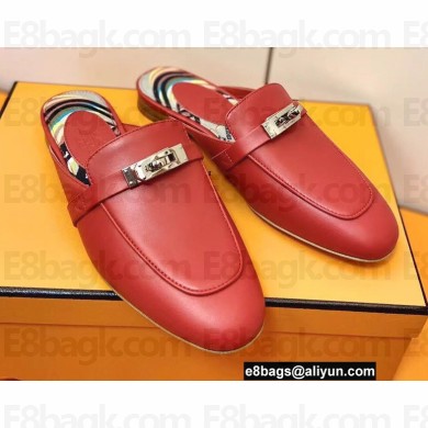 Hermes Kelly Buckle Oz Mules 34