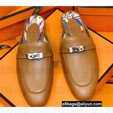 Hermes Kelly Buckle Oz Mules 42