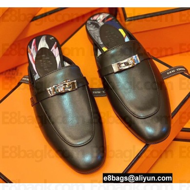 Hermes Kelly Buckle Oz Mules 57