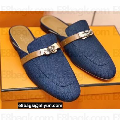 Hermes Kelly Buckle Oz Mules 07
