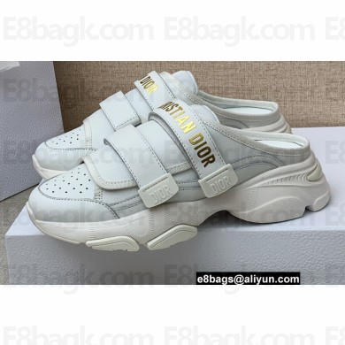 Dior D-Wander Open-back Sneakers Calfskin White 2022