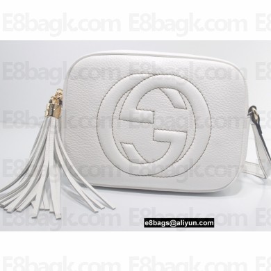 Gucci Soho Small Leather Disco Bag 308364 White