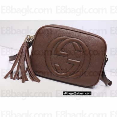 Gucci Soho Small Leather Disco Bag 308364 Coffee