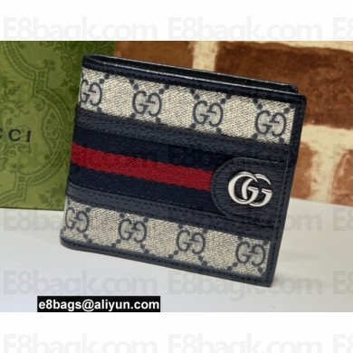 Gucci Ophidia GG wallet 597606 Blue 2022