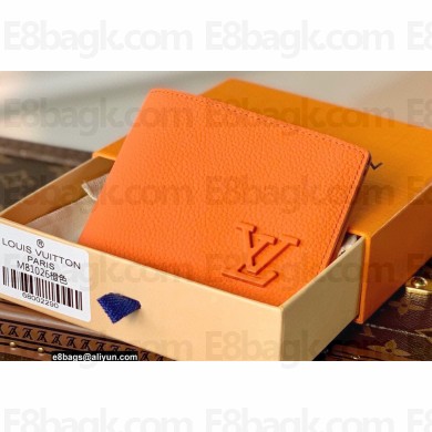 Louis Vuitton Aerogram leather Multiple Wallet Orange