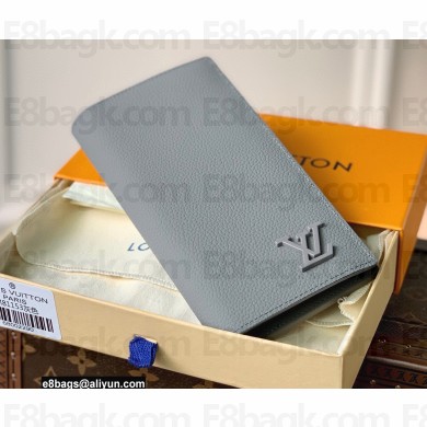 Louis Vuitton Aerogram leather Brazza Wallet Gray