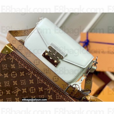 Louis Vuitton Calfskin Leather Swing Bag M20395 White