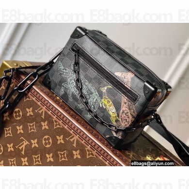 Louis Vuitton Damier Graphite canvas Mini Soft Trunk Bag wild animals print N45278