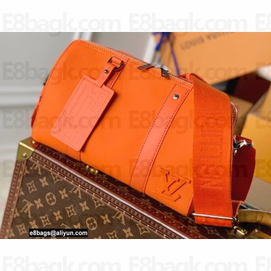 Louis Vuitton Aerogram leather City Keepall Bag Orange