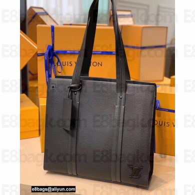 Louis Vuitton Aerogram leather Tote Bag M57308 Black