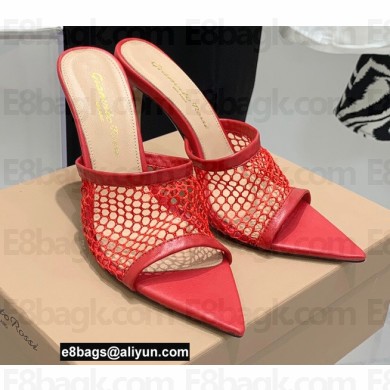 Gianvito Rossi Heel 10.5cm Alisa Mules Red 2022