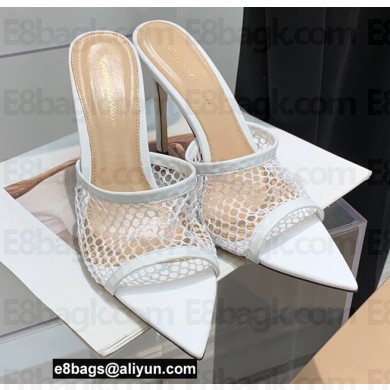 Gianvito Rossi Heel 10.5cm Alisa Mules White 2022