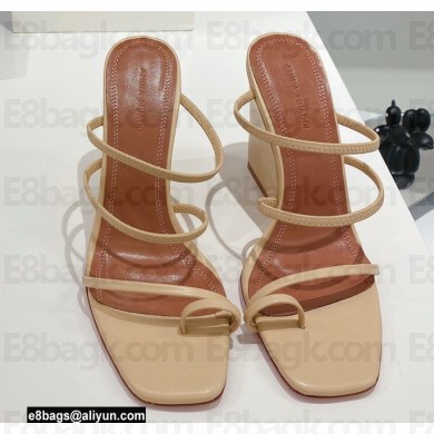 Amina Muaddi Heel 9.5cm Wedge Naima Sandals 03 2022