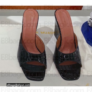 Amina Muaddi Heel 9.5cm Wedge Lupita Sandals 01 2022