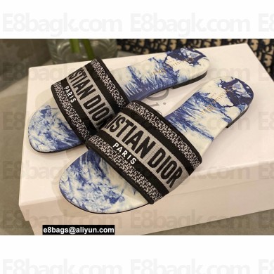 Dior Embroidered Cotton Dway Slides 05 2022