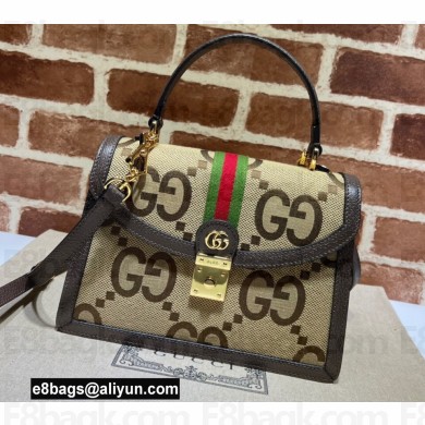 Gucci Jumbo GG Ophidia Web Top Handle Bag 651055