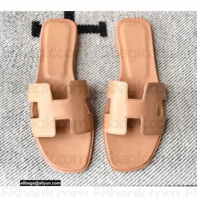 Hermes Oran Flat Sandals in Swift Box Calfskin 06