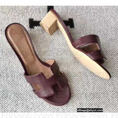 Hermes Heel 5cm Oasis Sandals in Swift Box Calfskin 10