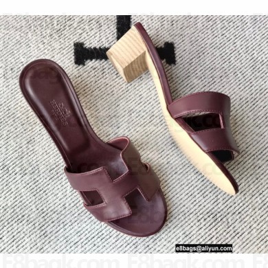 Hermes Heel 5cm Oasis Sandals in Swift Box Calfskin 28