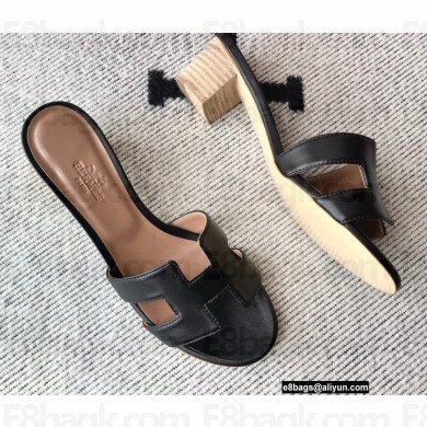 Hermes Heel 5cm Oasis Sandals in Swift Box Calfskin 30