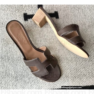 Hermes Heel 5cm Oasis Sandals in Swift Box Calfskin 33