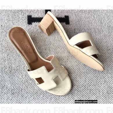Hermes Heel 5cm Oasis Sandals in Swift Box Calfskin 40