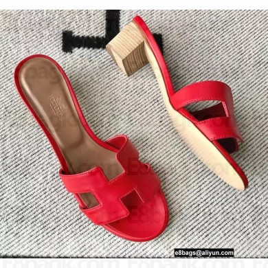 Hermes Heel 5cm Oasis Sandals in Swift Box Calfskin 42