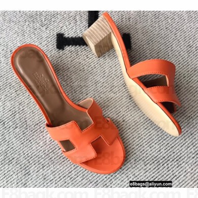 Hermes Heel 5cm Oasis Sandals in Swift Box Calfskin 20