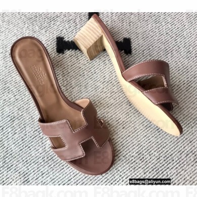 Hermes Heel 5cm Oasis Sandals in Swift Box Calfskin 23