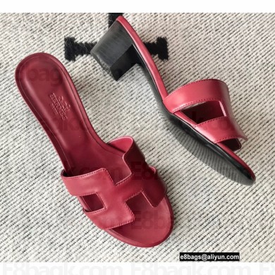 Hermes Heel 5cm Oasis Sandals in Swift Box Calfskin 24