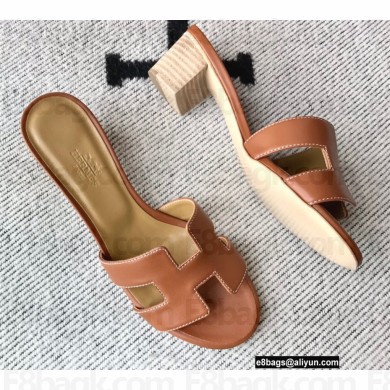 Hermes Heel 5cm Oasis Sandals in Swift Box Calfskin 26