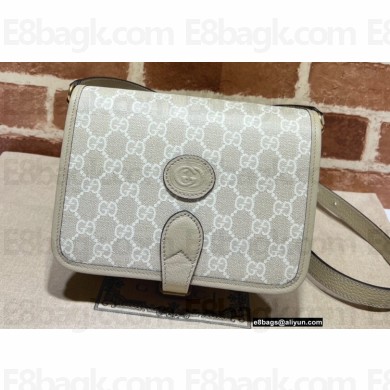 Gucci Mini shoulder bag with Interlocking G 671620 GG Canvas Oatmeal