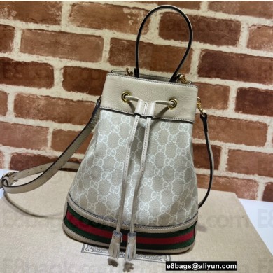Gucci Ophidia Web Small Bucket Bag 550621 GG Canvas Oatmeal