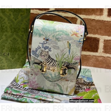 Gucci Horsebit 1955 Mini Bag 625615 Tiger Print