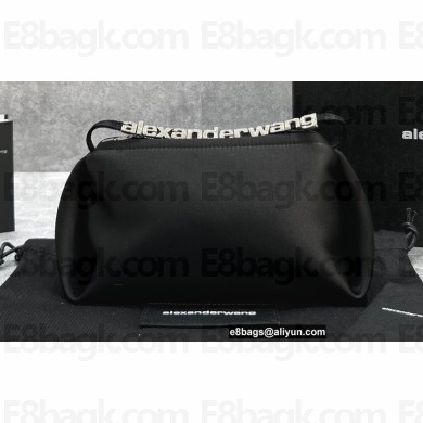 Alexander Wang Marquess Micro Bag In Satin Black 2022