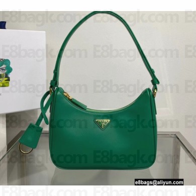 Prada Saffiano leather Mini Hobo Bag 1BC204 Green 2022