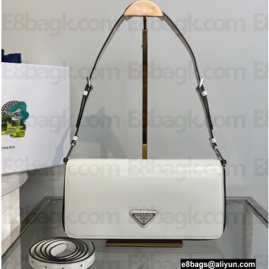 Prada Femme brushed leather shoulder Bag 1BD323 White 2022