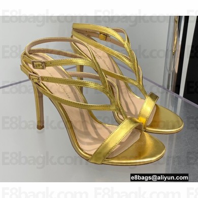 Gianvito Rossi Heel 10.5cm T-strap Sandals Metallic Gold 2022