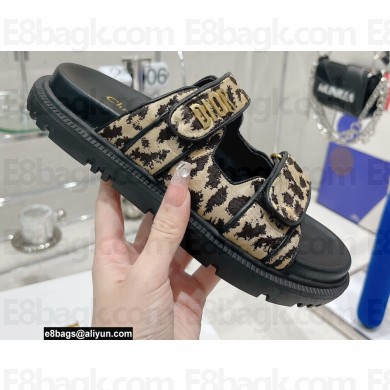 Dior Multicolor Mizza Printed Technical Fabric DiorAct Slides 02 2022