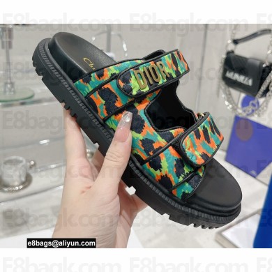 Dior Multicolor Mizza Printed Technical Fabric DiorAct Slides 03 2022