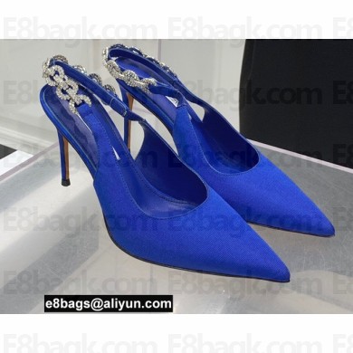Aquazzura Heel 9.5cm Love Link Sling Pumps Blue 2022