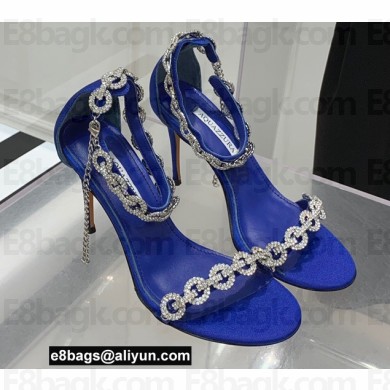 Aquazzura Heel 9.5cm Love Link Sandals Blue 2022